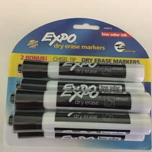 Expo Dry Erase Markers Black 6 Pack
